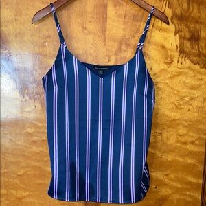Banana Republic Navy, Purple and Pink Striped Camisole